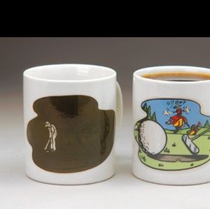 GOLF HEAT ACTIVATED PICTURE CHANGING GOLF MUG